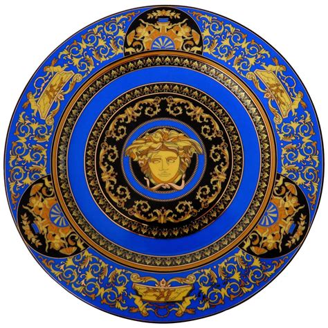 versace collection glass plates